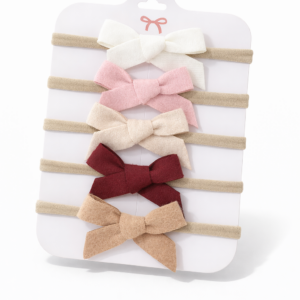 Zestaw opasek dla dziewczynki z kokardką