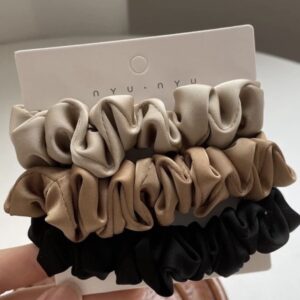 Zestaw satynowych gumek do włosów