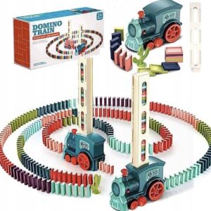 Pociąg domino edukacyjna zabawka dla dzieci zestaw