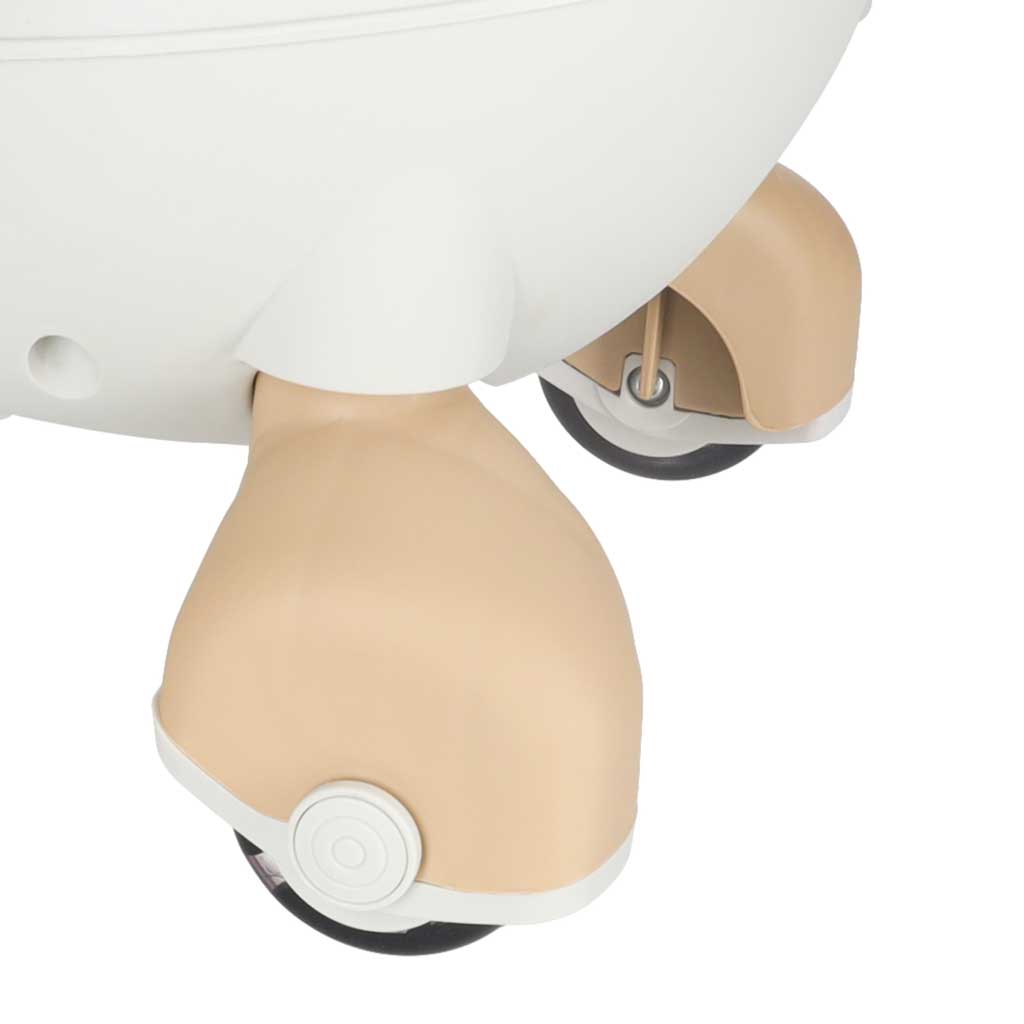 JEŹDZIK GRAWITACYJNY LED SWING FIX S4 ŚWIECĄCE KOŁA Z MUZYKĄ GRAJĄCY 76CM ZŁOTO-BIAŁY MAX 100KG - obrazek 9
