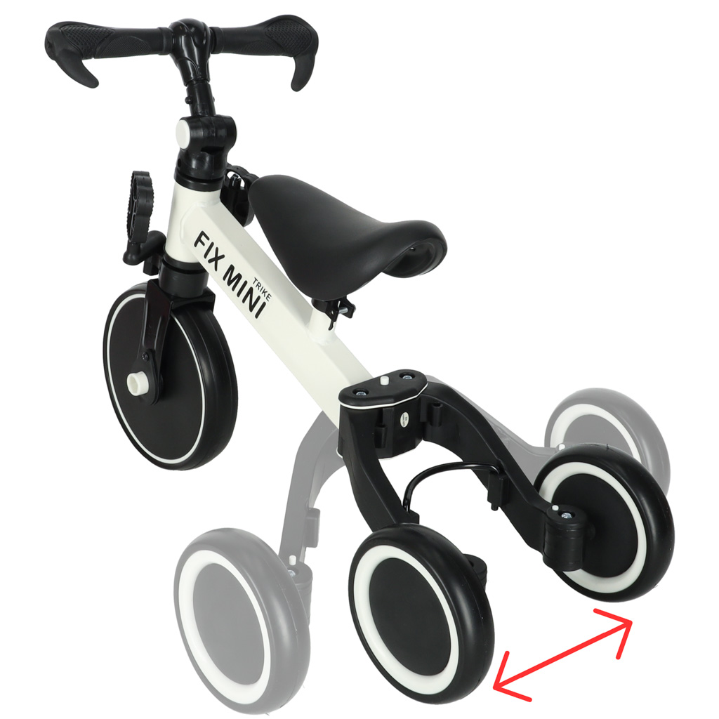 ROWEREK BIEGOWY TRIKE FIX MINI ROWER WIELOFUNKCYJNY 3W1 BIAŁY - obrazek 4