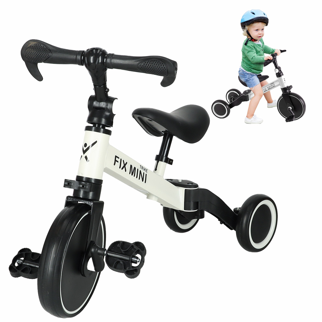 ROWEREK BIEGOWY TRIKE FIX MINI ROWER WIELOFUNKCYJNY 3W1 BIAŁY