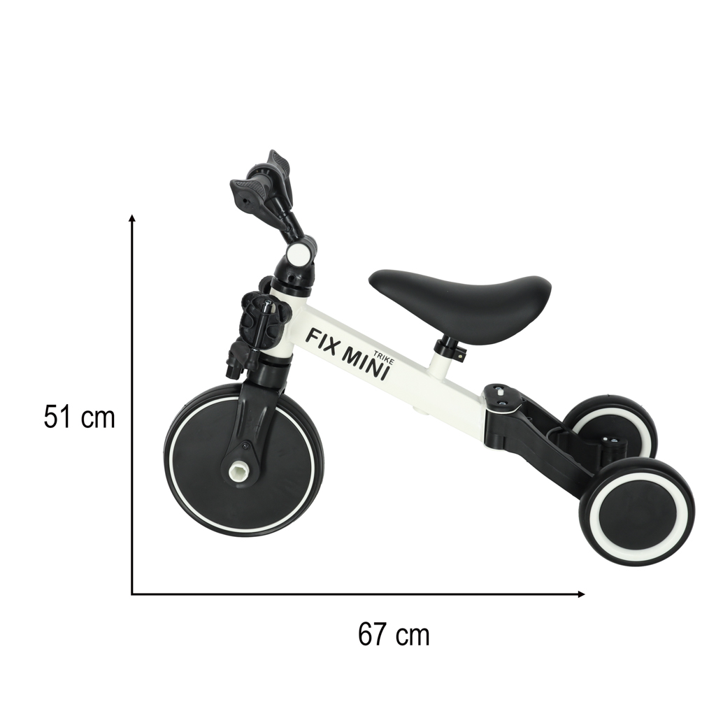 ROWEREK BIEGOWY TRIKE FIX MINI ROWER WIELOFUNKCYJNY 3W1 BIAŁY - obrazek 14