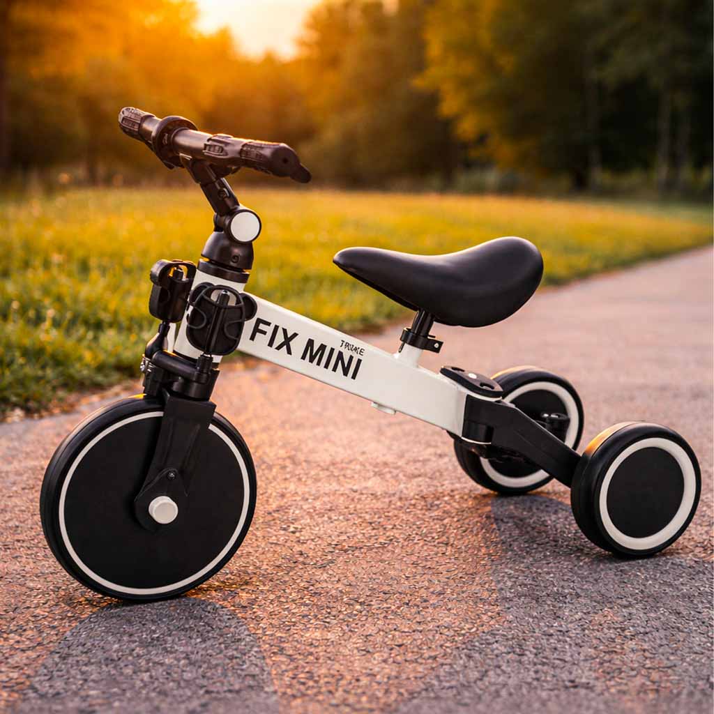 ROWEREK BIEGOWY TRIKE FIX MINI ROWER WIELOFUNKCYJNY 3W1 BIAŁY - obrazek 16