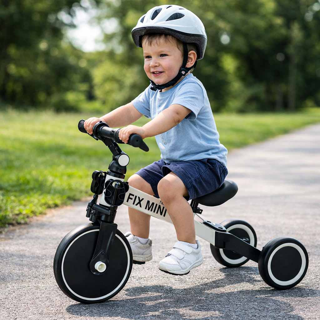 ROWEREK BIEGOWY TRIKE FIX MINI ROWER WIELOFUNKCYJNY 3W1 BIAŁY - obrazek 15